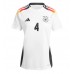 Camiseta Alemania Jonathan Tah #4 Primera Equipación para mujer Eurocopa 2024 manga corta